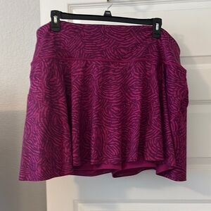 Athleta pink ace print skort SZ 3X plus size tennis skirt pickleball athletic